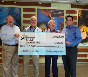 Cope Salt Donates $3000 to Luther Acres